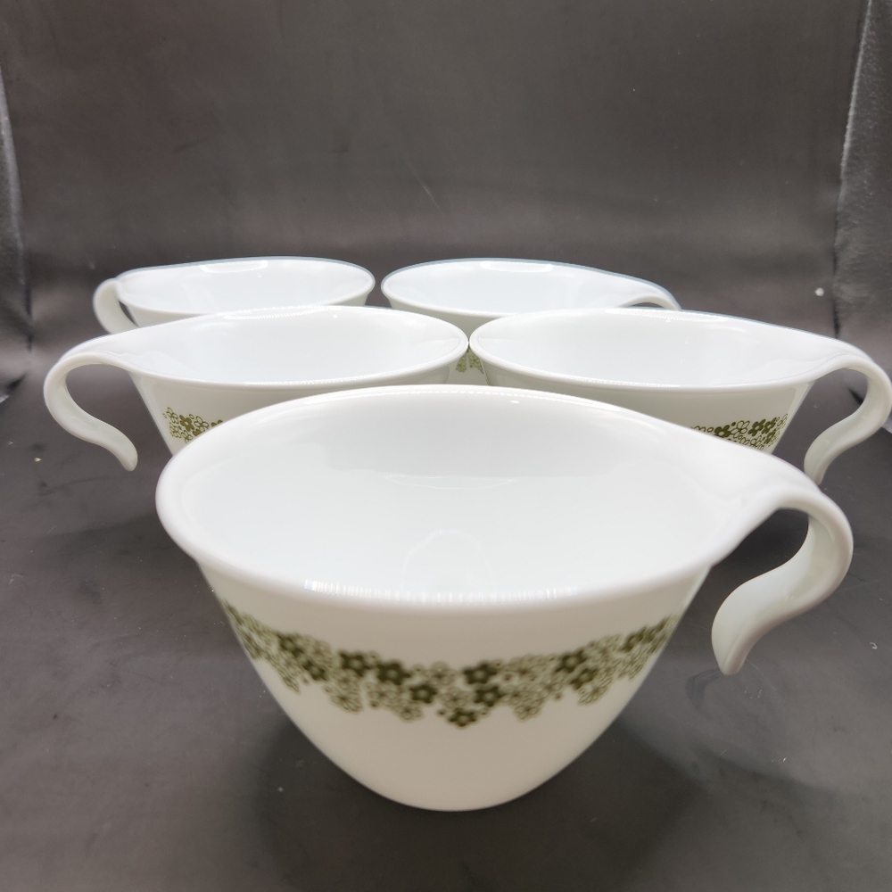 Corelle Livingware by Corningware Hook Handle Tea/Coffee Cups Set of 5
